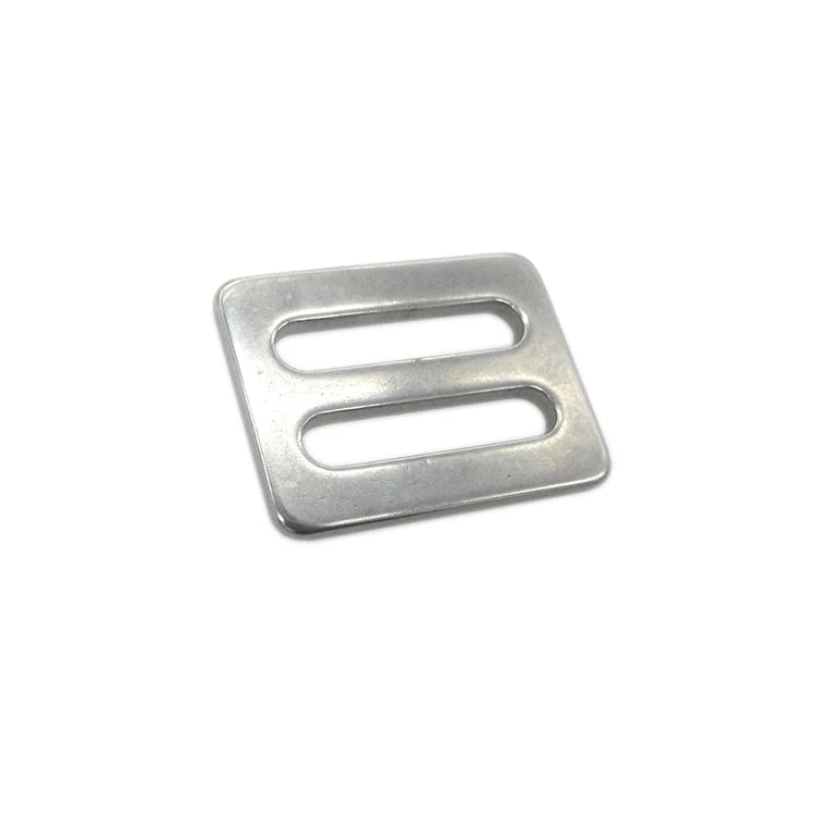 Stainless Steel Belt Retainer Adjustable Slide Buckles 3 Bar