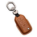 DIY Genuine PU Leather Vintage Durable High Protective Hanging Closure Custom Logo Factory Handmade Car Key Pouch