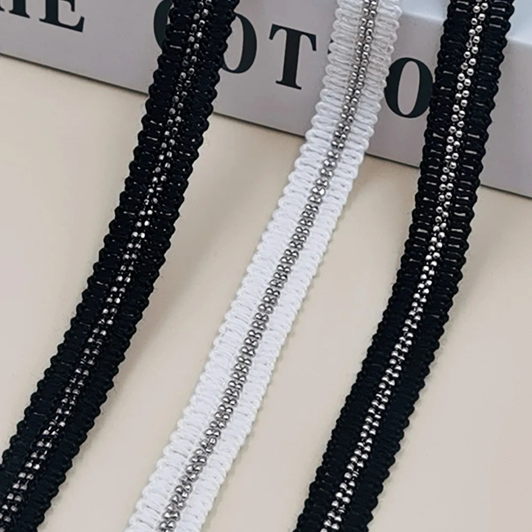 JFL072 Cotton Sole Bead Chain Lace Dress Accessories Wedding Headwear Collar Hair Accessories Off-the-shelf Women's Accessories
