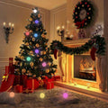 Coolqing New Arrival LED Ball String Light 16 Colors Changing Christmas Hanging Sphere Remote Control LED Decorative Light