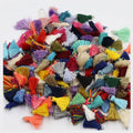 1.5cm Multi Color Mini Cotton Tassels for Diy Jewelry Making Accessories Small Tassels With Ring for Earrings Necklace Finding