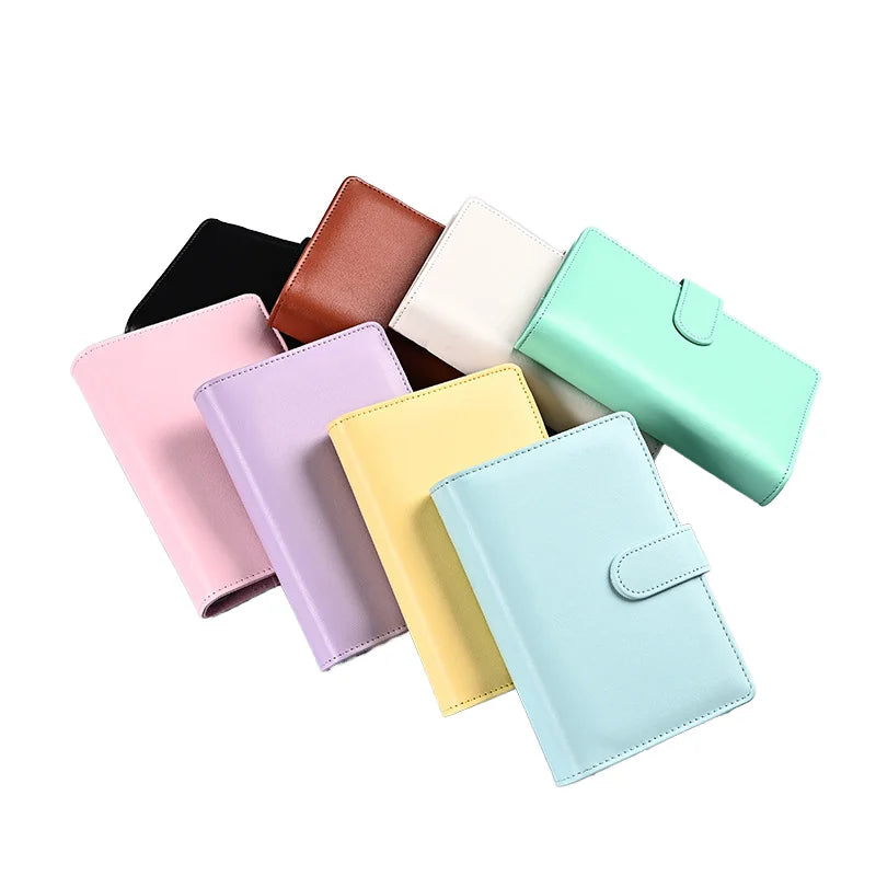 Wholesale A5 A6 PU Leather Hardcover Ring Binder Organizer Journal Planner Business Budget Binder Notebook Cover