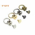 Phone Shell Rivets Button Stud Screw Nail Rivet Screw Back Leather Belt for Sewing Handmade DIY Accessories Material