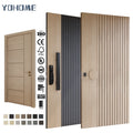 European Standard Villa House Exterior Prettywood Entry Front Wood Doors Main Entrance Solid Wood Wooden Door