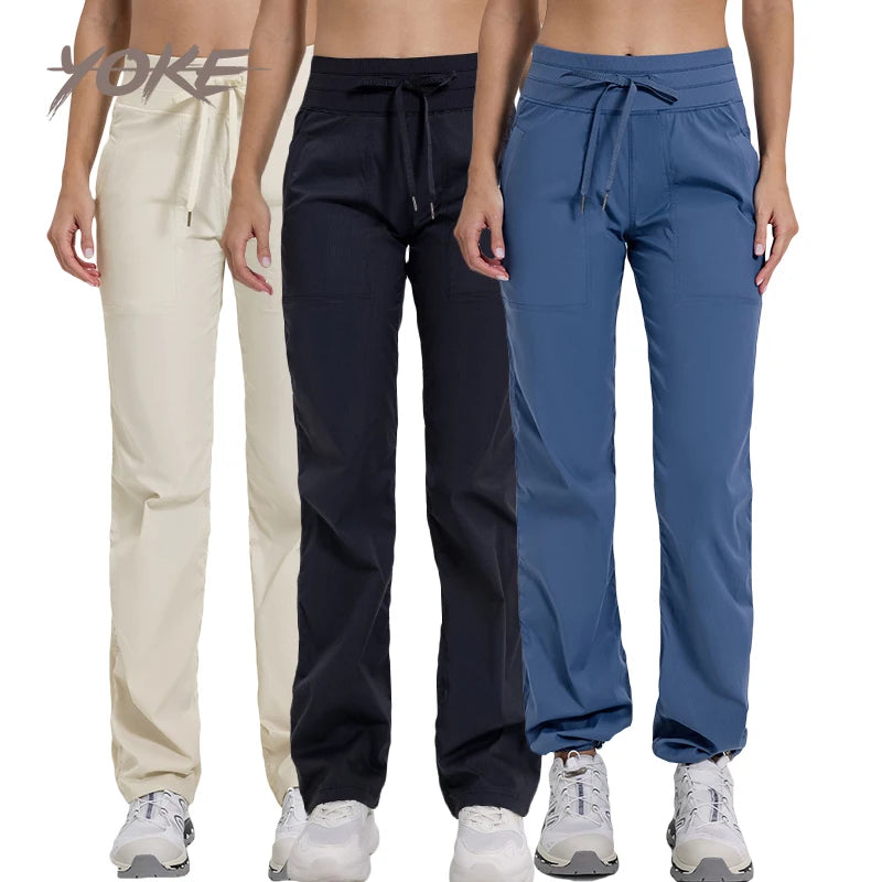 YK Plus Size Customize Regular Fit Comfortable Outdoor Soft Fabric Material Hot Selling High-End Fitness & Yoga Wear Pants