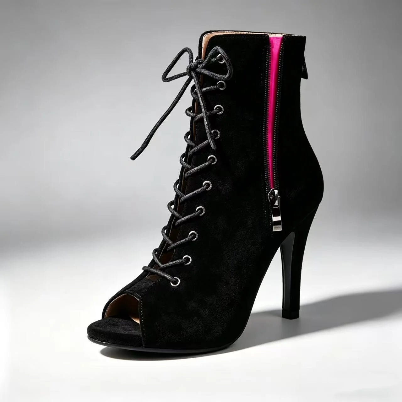 Top Selling Black Jazz Latin Dance Boots High Heel Soft Modern Ballroom Party Free Dance Shoes for Women