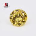 Baifu 5A Quality Yellow CZ Round Brilliant Cut 1.0-3.0mm Cubic Zirconia Loose Stones for Jewelry Making
