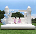 Commercial PVC Bounce House Inflatable Large White Bounce House Castle for Wedding Birthday Party Decorations