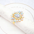 Crystal Rhinestone Napkin Rings for Wedding Table Decorations Elegant Napkin Holder Accessories