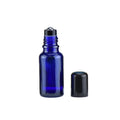 Refillable Glass Roller Bottles for Aromatherapy - Steel Ball Bearing 5/10/15/20/30/50/100ml Light-Blocking Design 20ml