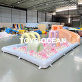 Customized Commercial Soft Play Equipment Ball Pool Pit Inflatable Water Park Splash Pad Playground Slide Bounce Combo