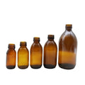 Hot Sale 30ml 60ml 100ml 125ml 150ml 200ml 250ml 300ml 500ml Amber Syrup Glass Bottle with Plastic Cap