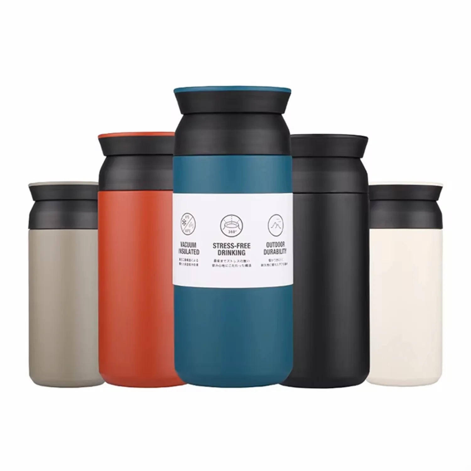 350ml/12oz Stainless Steel Double Wall Water Bottle with Tea Strainer Vacuum Tumbler for Tea BPA Free Non-Toxic Tea Cup