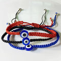 Men's Pure Handmade Red Blue Black Rope Cord String Chain Braided Woven Devil Eye Charm Thread Bracelets Jewelry Bracelet Women