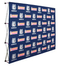 Custom Printed Tension Fabric Backdrop Pop up Banner Trade Show Folding Popup Banner Advertising Exhibition Pop up Banner