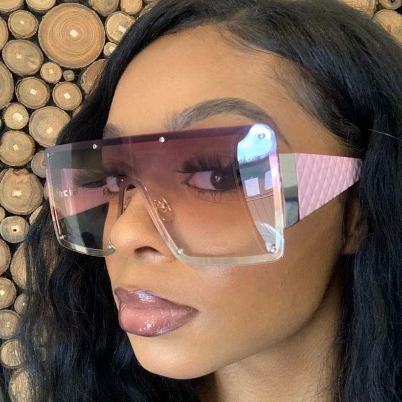 Ins Style Fashion Glasses New Trendy Wholesale Oversized Sun Shades square Luxury Sunglasses Women