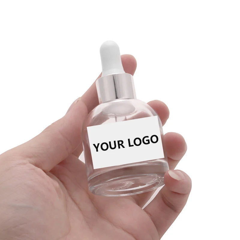 In Stock 30ml Glass Dropper Bottle for Essential Oil Serum Eye Drops with Screen Printing