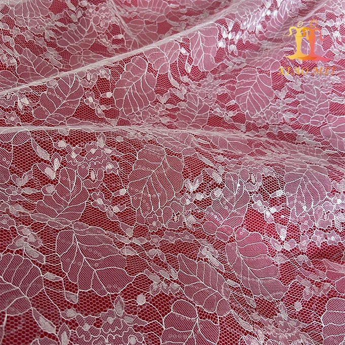 New Style 100% Polyester Leaf Wedding Sequins Embroidery Bridal French Tulle Lace Fabric XM-FL0044