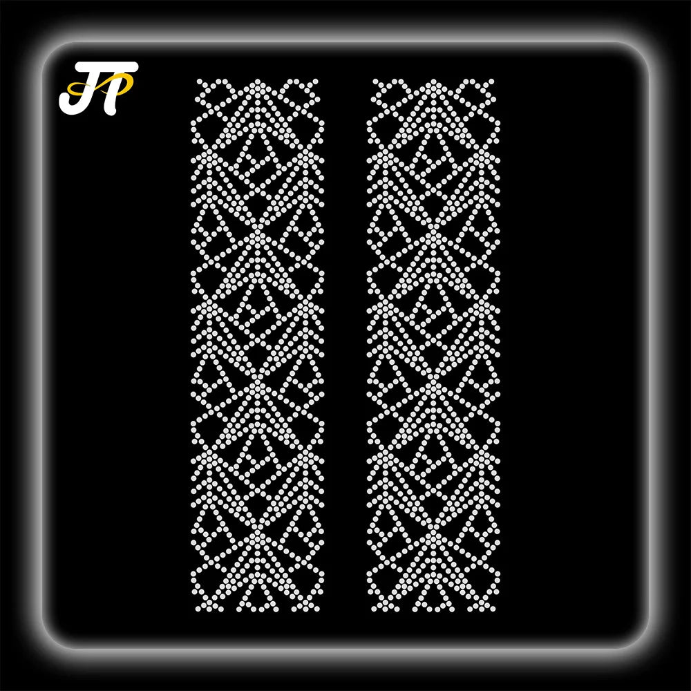 Best-Selling Custom Round Cheer Bow Heat Transfer Rhinestone Template for Clothing Use with Rhinestones