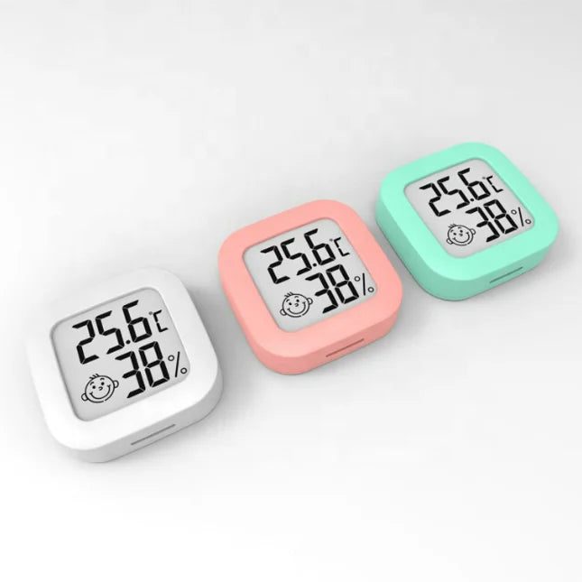 Small Digital Hygrometer Thermometer Eyelash Extension Beauty Salon Use Mini Indoor Humidity Thermometer