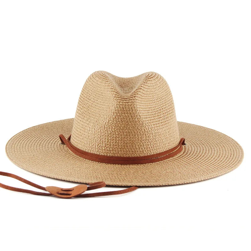 Outdoor Women Men Unisex Spring Summer Breathable Sun Paper Braid Floppy Bucket Beach Travel Fishing Character Casual Hat