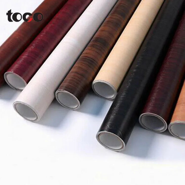 TOCO Modern Marble Pattern PVC Decorative Film Self-Adhesive Living Room Laminate Cabinet Wrap for Bathroom Furniture Vinyl