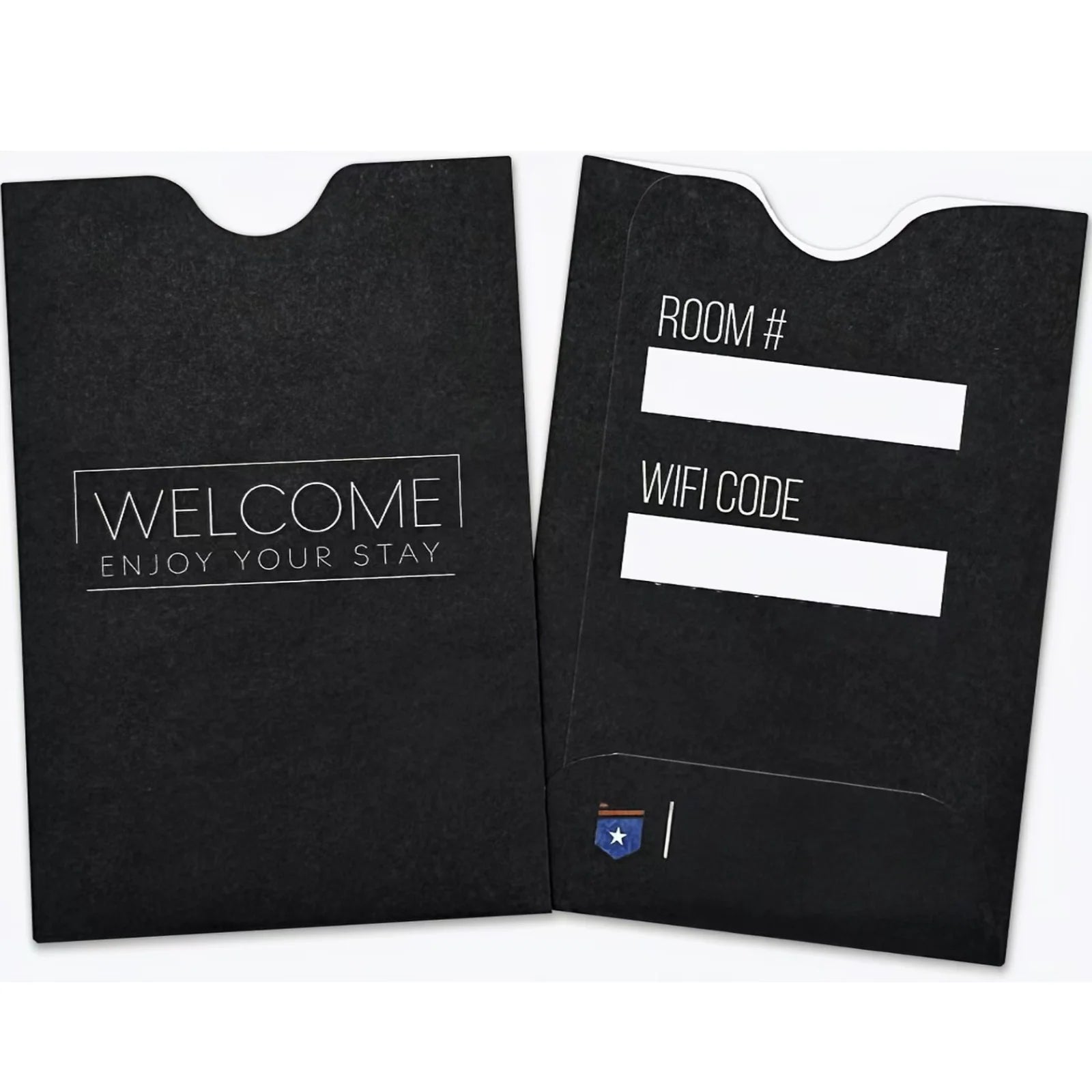 Custom Printed Hotel Room Key Card Paper Holder Envelope Keycard Wallet Pocket Pouch Bag Sleeve Business Paper Cards With Logo