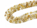 Natural Charka Stone Bead Jewelry Making Bead Gemstone 8mm Citrine Crystal Round Shape Stone Bead for Jewelry Making