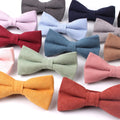 Bowtie Mens Ties Party Favor Plain Adjuster Cotton Wholesale Bow Tie