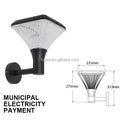 Ip65 Waterproof Wall Energy- Efficient Outdoor Solar Led Garden Solar Wall Light