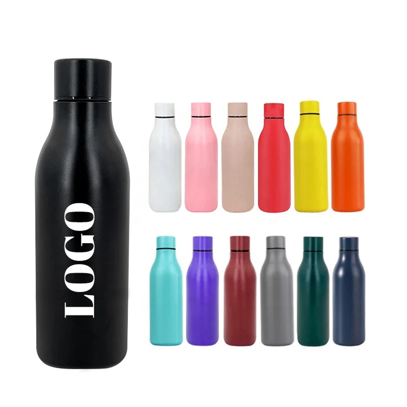 Customized 550ml/18oz Sport Water Bottles 304 Stainless Steel Double Walled Vacuum Insulated Various Colors Available in Stock
