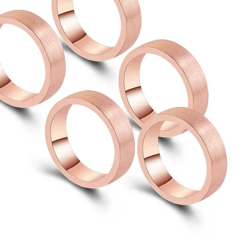 Fashion Hip Hot Solid Gold Ring  Without Diamond Real Pure Gold Wedding Ring for Women 18k Gold Rings
