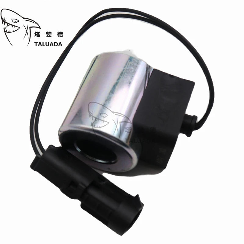 TALUADA Excavator Safety Lock Rotating Solenoid Valve Coil 1008 12v 24v for YC60 YC65 YC85 YC135 SY75