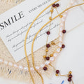 Chris April Fashion Jewelry in Stock PVD Gold Plated 316L Stainless Steel Waterproof Infinity S Chain Necklace