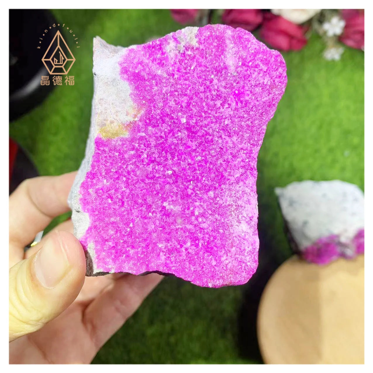 Kindfull Hot Selling Nature Cheap Crystal Cobalt Raw Stone Specimen Chinese Fengshui Flashy Ornaments for Decoration