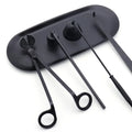 6 in 1 Candle Trimmer Kit Candle Care Tool Accessory Set Stainless Steel Wicks Scissors Manual Wicks Snuffer with Lighter