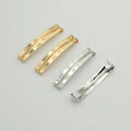 1cm* 6cm Double Bars Bobby Hairpins Metal Snap Hair Barrettes DIY Women's Bow Handmade Hair Accessories Iron Clip Girls