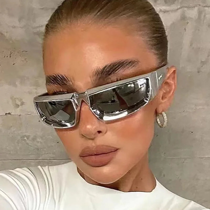 Fashion Steampunk Goggle New Female Men Punk Sun Glasses Colorful Shades Eyewear Women Riding Sunglasses Eyeglasses UV400