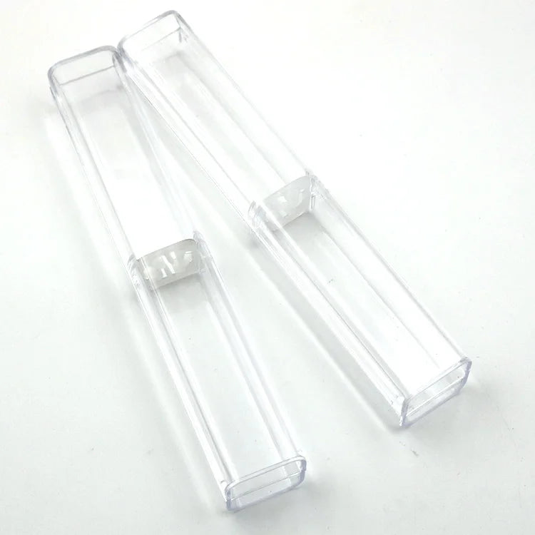 Acrylic Cheap Cute Packing Plastic Transparent Pen Case for Diamond Crystal Ball Pen