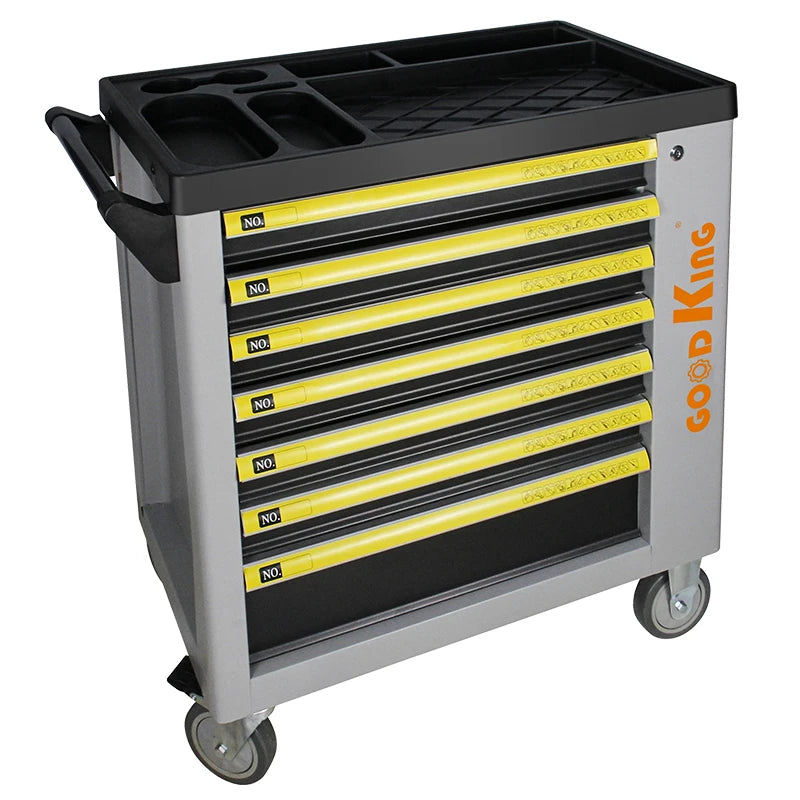 Trolley Workshop Cheap Metal Movable Tool Chest Rolling Tool Set Box 7 Drawer Mechanics Tool Cabinet for Car MegaBDM