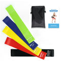 Small Stretching Training Accessory Resistance Loop Mini Sets of 5 Pcs Exercise Rubber Bands Fitness