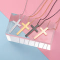 Wholesale No Tarnish Stainless Steel Women Fashion Choker Cross Necklace