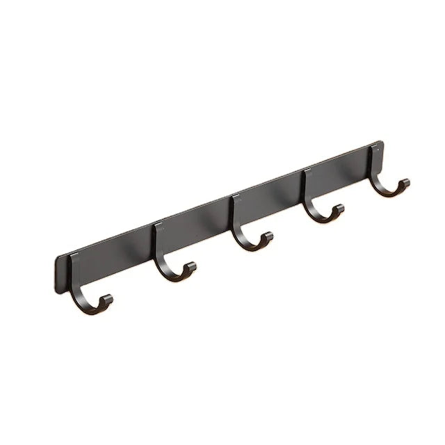 Towel Hook Coat Hooks Wall Mounted Heavy Duty 5 Rows of Hooks for Hat Towel Keys Bathroom Entryway Adhesive Hook