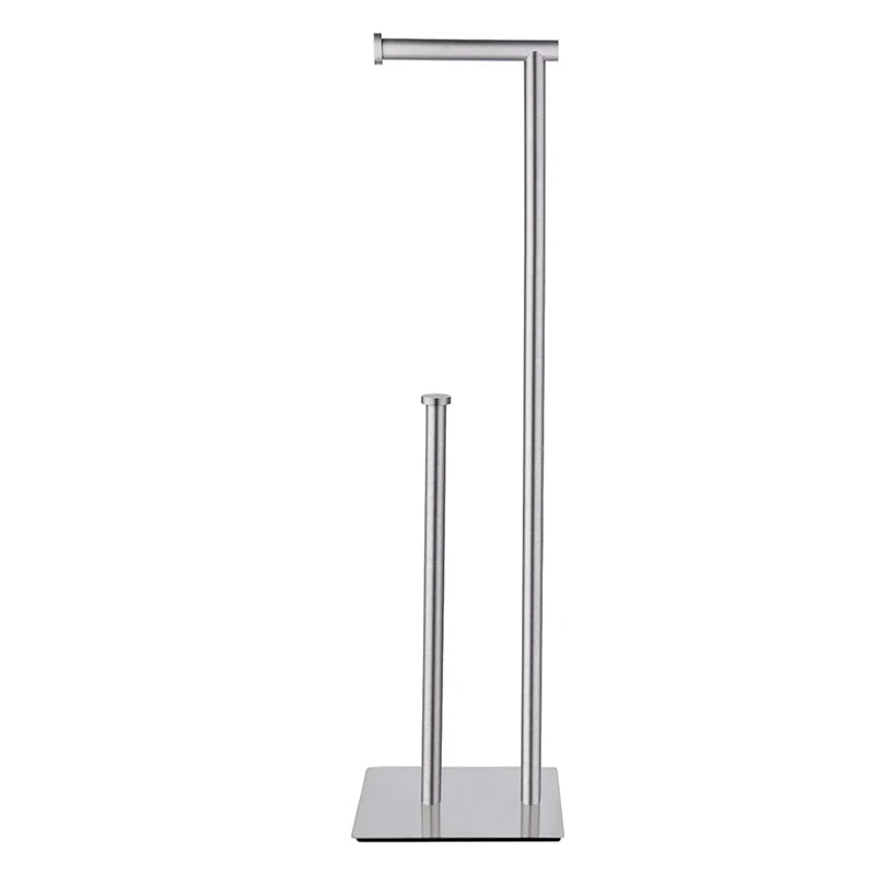 Rustproof Eco-Friendly Stainless Steel Modern Hotel Use Toilet Paper & Paper Towel Holder Stand
