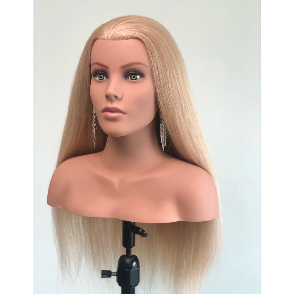 Wholesale Price for Academy School European Woman Hair Training Head with Full Shoulder