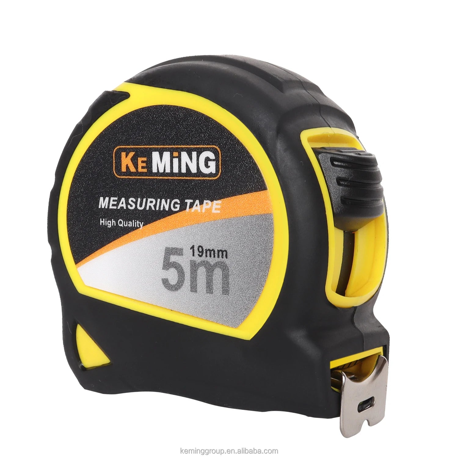 5 Meters Portable Steel Measuring Tape with Strong ABS Plastic Case TPR Rubber Custom Logo Stainless Blade Metric Tape Measure