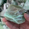 Wholesale Natural Polished Green Moonstone Garnierite Freeform Stone for Home Decoration