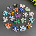 Natural Gemstone Pretty Butterfly Shape Necklace Healing Stones Crystal Pendant for Jewelry Making