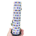 Charm Fabric Friendship Woven Embroidery Mardi Gras Carnival Letter Party Team Bracelet