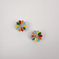 OEM & ODM Unisex DIY Sunflower-Design Button Cover Colorful Metal Accessory for Wedding Gift Clothing Wholesale Accessory Cover